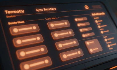 Mood Picker mood filter update - modern gaming UI dashboard with glowing neon orange mood selector buttons